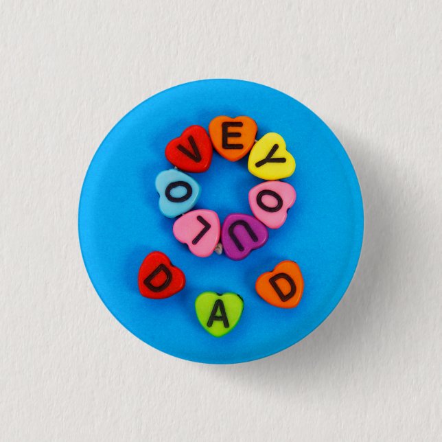 Badge Rond 2,50 Cm Te amo papá (Devant)