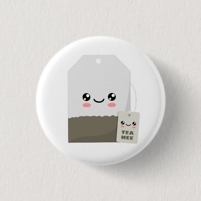 Badge Rond 2,50 Cm Tea Hee (Devant)