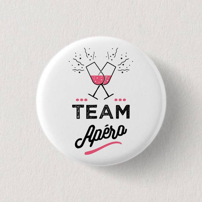 Badge Rond 2,50 Cm Team apero Femme (Devant)