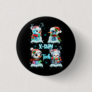 Badge Rond 2,50 Cm Technicien en radiologie X Ray Tech Funny Christma