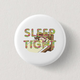Badge Rond 2,50 Cm TEE Cute Sleep Slogan