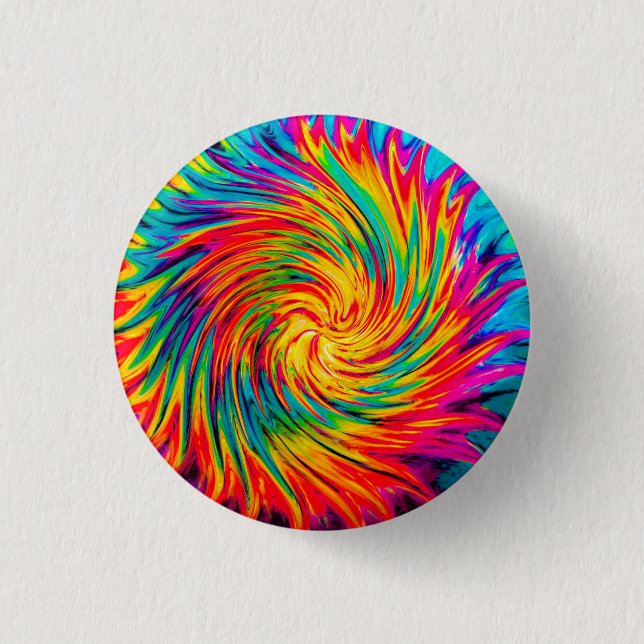 BADGE ROND 2,50 CM TEINTURE LIE VENT ABSTRAIT (Devant)