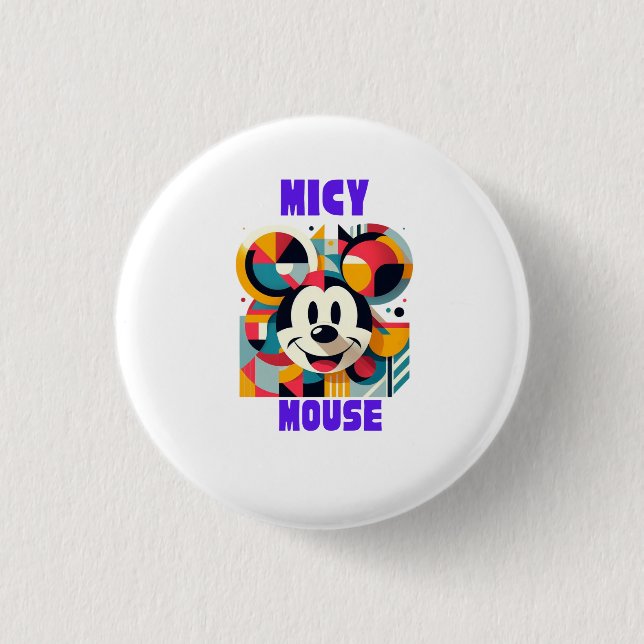 BADGE ROND 2,50 CM TEMPS DE PLAISIR MICKEY (Devant)