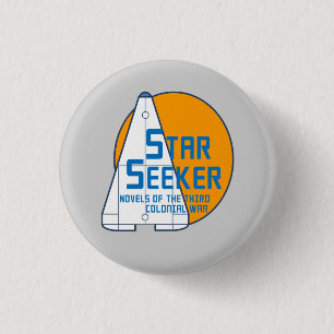 Badge Rond 2,50 Cm Tenez le premier rôle le bouton orange de logo de