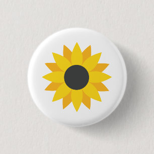 Badge Rond 2,50 Cm Tenez-Vous Avec L'Ukraine   UC Bouton de tournesol