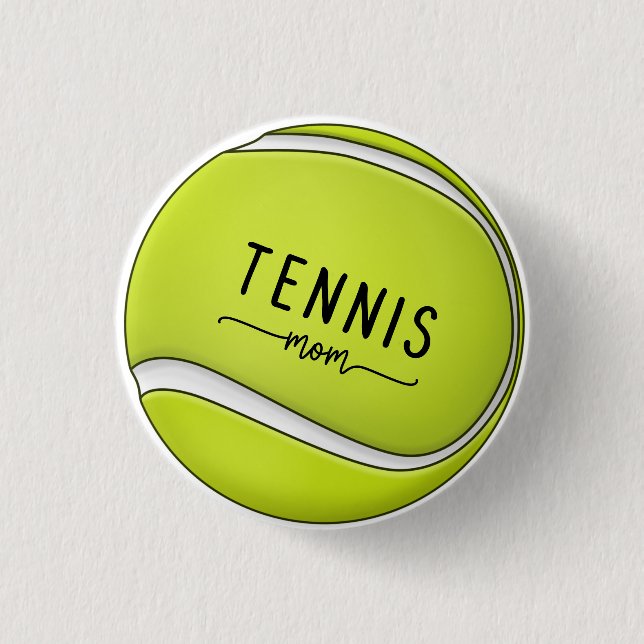 Badge Rond 2,50 Cm Tennis ball pour Tennis Maman maman maman maman ma (Devant)