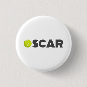 Badge Rond 2,50 Cm Tennis d'Oscar