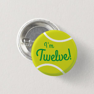 Badge Rond 2,50 Cm Tennis Sports Anniversaire