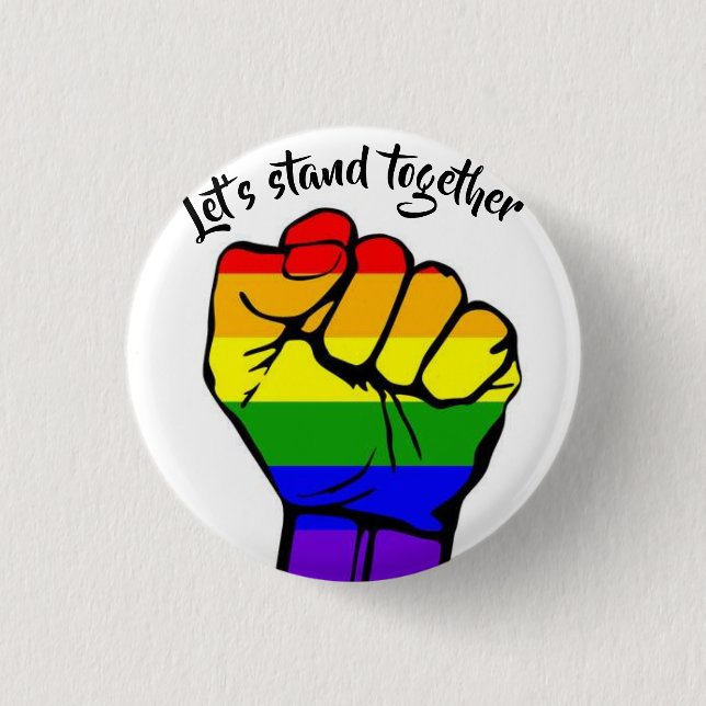Badge Rond 2,50 Cm Tenons-nous ensemble diminuent (Devant)
