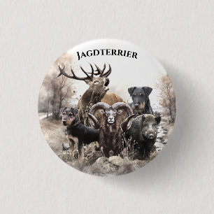 Badge Rond 2,50 Cm Terriers allemands de chasse