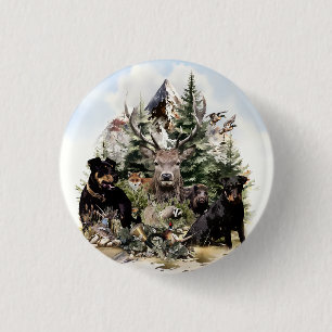 Badge Rond 2,50 Cm Terriers allemands de chasse