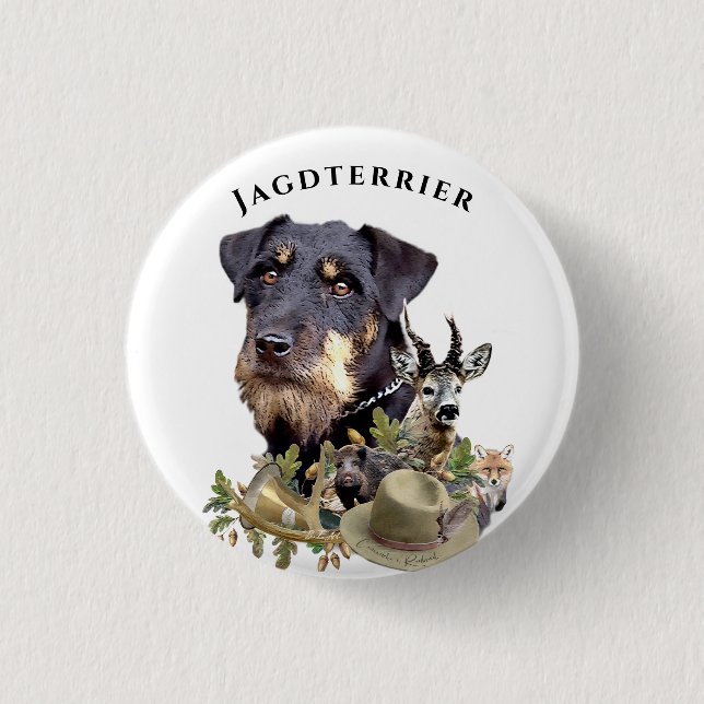 Badge Rond 2,50 Cm Terriers allemands de chasse (Devant)