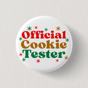 BADGE ROND 2,50 CM TESTEUR DE COOKIES OFFICIEL