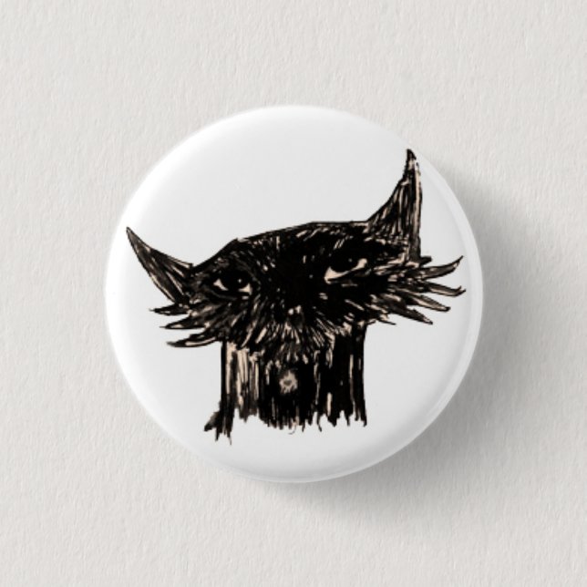 Badge Rond 2,50 Cm Tête de bande dessinée de poissons de Marley (Devant)