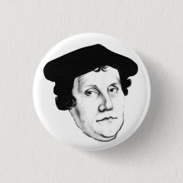 Badge Rond 2,50 Cm Tête de Luther (Devant)