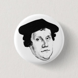 Badge Rond 2,50 Cm Tête de Luther
