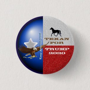 Badge Rond 2,50 Cm Texan pour le bouton d'atout