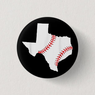 Badge Rond 2,50 Cm Texas Baseball État drôle Texas Baseball