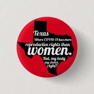 Badge Rond 2,50 Cm Texas Feminist Virus Personnalisé