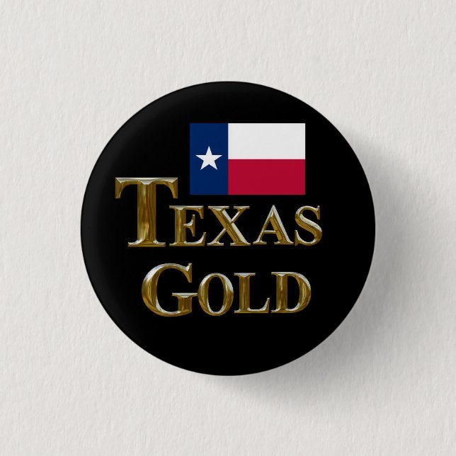 BADGE ROND 2,50 CM TEXAS OR (Devant)