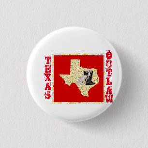 BADGE ROND 2,50 CM TEXAS OUTLAW