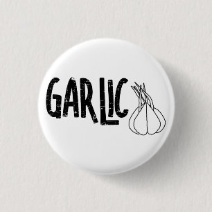 Badge Rond 2,50 Cm Texte de l'ail
