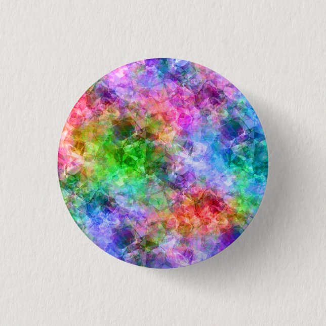 Badge Rond 2,50 Cm Texture chromée (Devant)