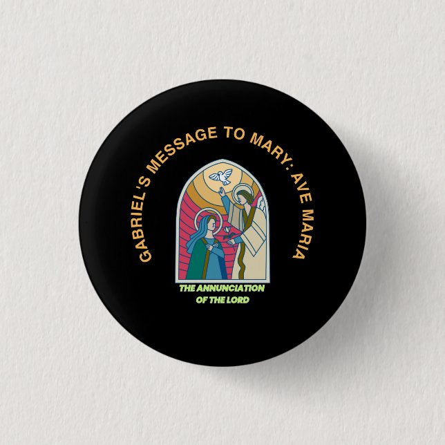 Badge Rond 2,50 Cm The Annunciation of the Lord (Devant)