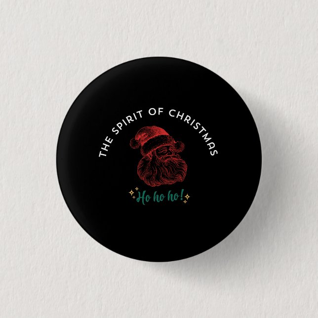 BADGE ROND 2,50 CM THE SPIRIT OF CHRISTMAS (Devant)