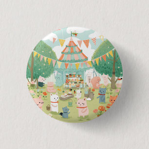 Badge Rond 2,50 Cm Thème de fête mignon. Anniversaire