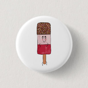 Badge Rond 2,50 Cm Thème de sucette glacée fabuleuse, esquimau