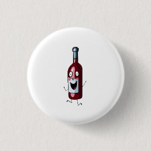 Badge Rond 2,50 Cm Thème vin, vin rouge, bouteille de vin