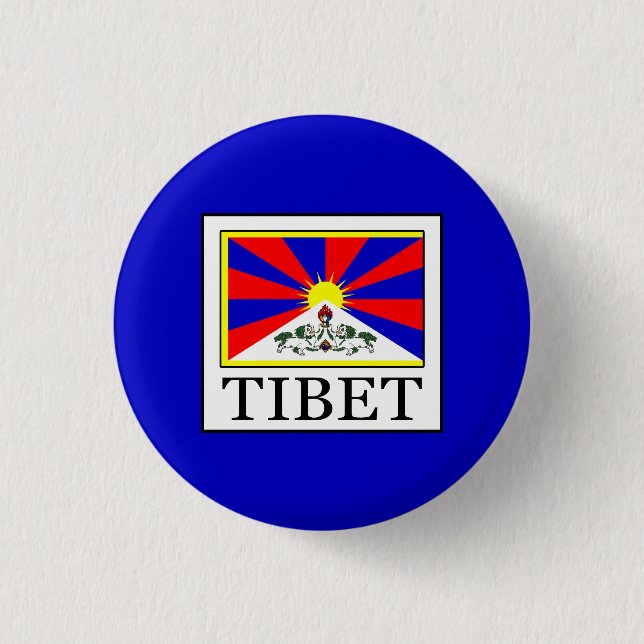 Badge Rond 2,50 Cm Tibet (Devant)
