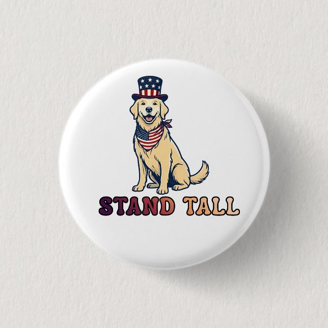 BADGE ROND 2,50 CM TIENS-TOI DEBOUT (Devant)