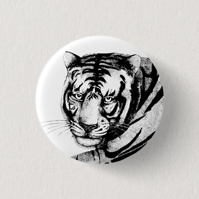 BADGE ROND 2,50 CM TIGER (Devant)