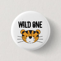 Tiger Illustration Wild one Safari anniversaire fê