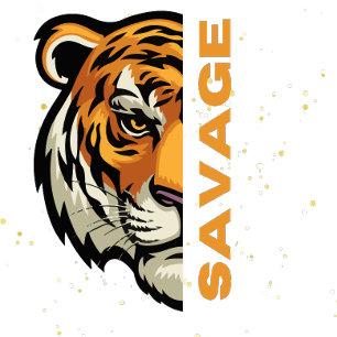 Badge Rond 2,50 Cm Tigre Sauvage