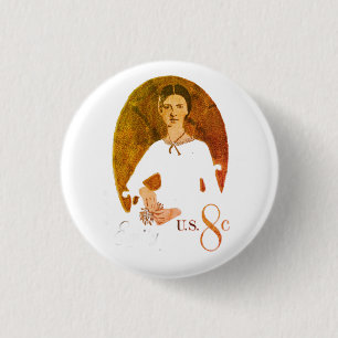 Badge Rond 2,50 Cm Timbre Emily Dickinson