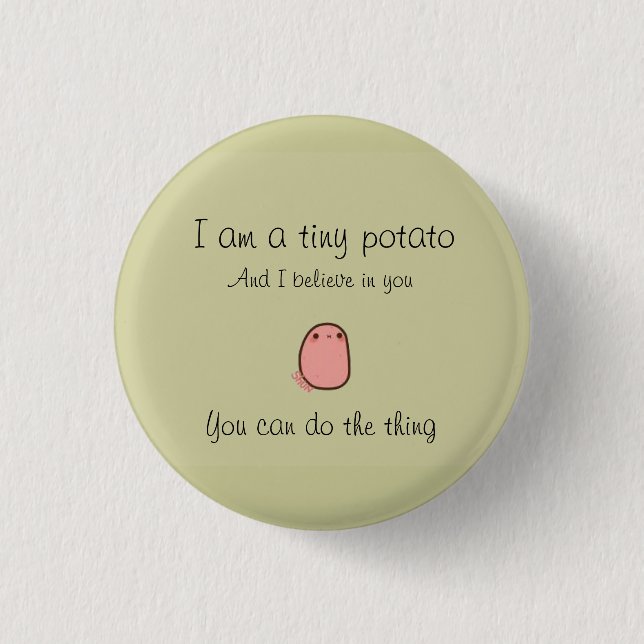 Badge Rond 2,50 Cm Tiny potato button (Devant)