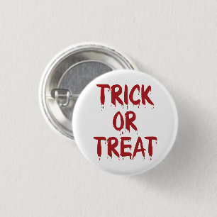 Badge Rond 2,50 Cm Tir ou traiter la typographie du sang rouge Hallow