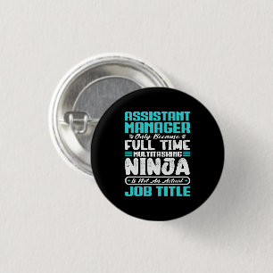 Badge Rond 2,50 Cm Titre d'emploi Directeur adjoint cadeau de travail