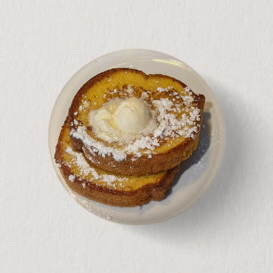 Badge Rond 2,50 Cm Toast français mondialement célèbre de Fast KARL