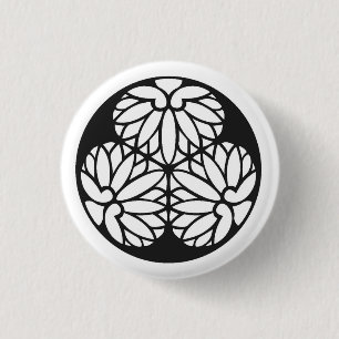 Badge Rond 2,50 Cm Tokugawa family crest japan