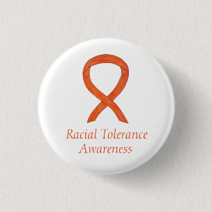 Badge Rond 2,50 Cm Tolérance raciale Étanche à ruban de sensibilisati