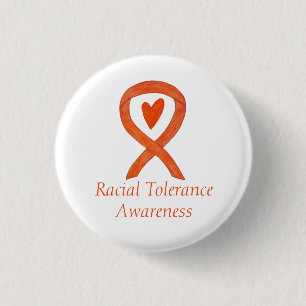 Badge Rond 2,50 Cm Tolérance raciale Étanche à ruban de sensibilisati