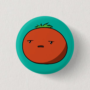 Badge Rond 2,50 Cm Tomate tracassée