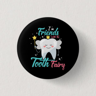 Badge Rond 2,50 Cm Tooth Fairy Pediatric Dentist Dental Assistant Hyg