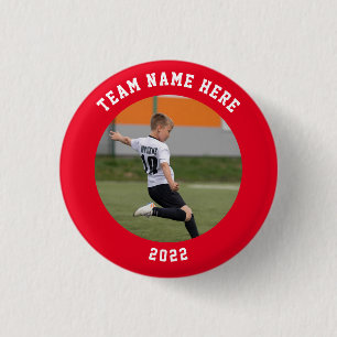 Badge Rond 2,50 Cm Touche / bouton Photo Sports personnalisée avec no