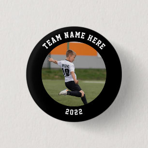 Badge Rond 2,50 Cm Touche / bouton Photo Sports personnalisée avec no
