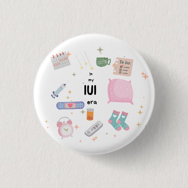 Badge Rond 2,50 Cm Touche Iui (Devant)